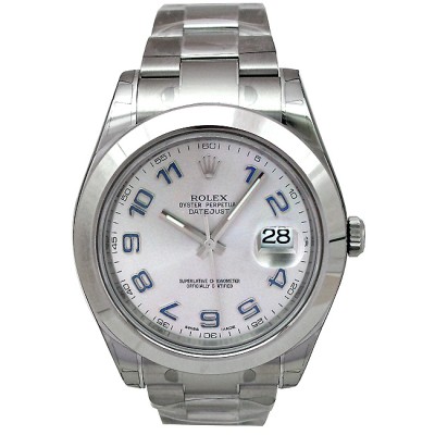 41mm Rolex Stainless Datejust II Silver Arabic Numeral 116300.