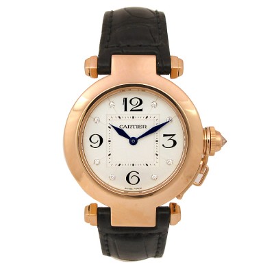 32mm 18K Rose Gold Cartier Pasha Diamond Dial WJ119136