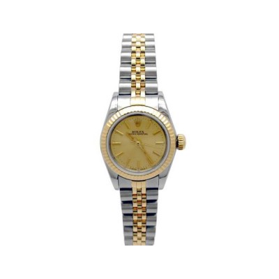 24mm Rolex 18k Yellow Gold and Stainless Steel Oyster Perpetual Watch 67193