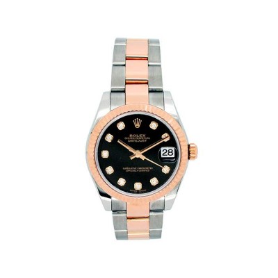 Rolex 18k Rose Gold and Stainless Steel Datejust Watch 34567