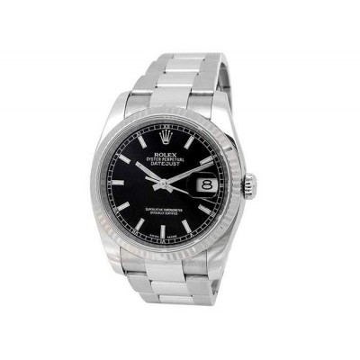 36mm Rolex Stainless Steel Oyster Perpetual Datejust Watch