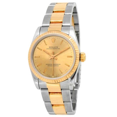 31mm Rolex 18k Yellow Gold and Stainless Steel Oyster Perpetual Watch
