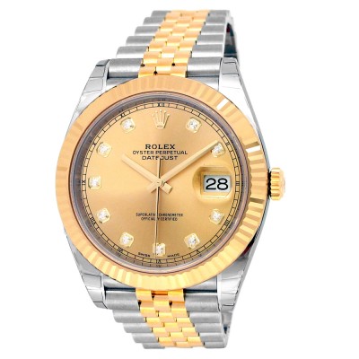 41mm Rolex 18K Yellow Gold and Stainless Steel Oyster Perpetual Datejust II Watch