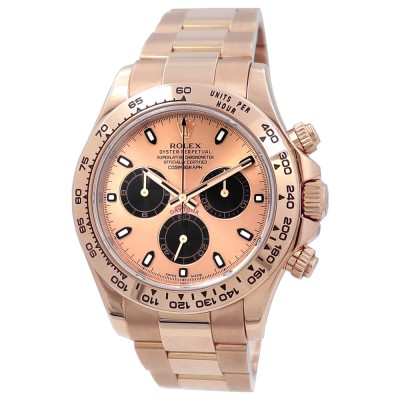 40mm Rolex 18k Rose Gold Daytona Cosmograph Watch