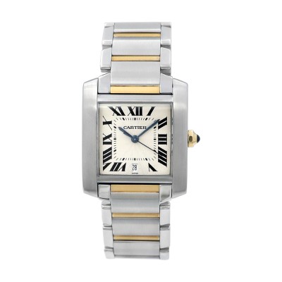 Large Cartier Tank Francaise Watch.