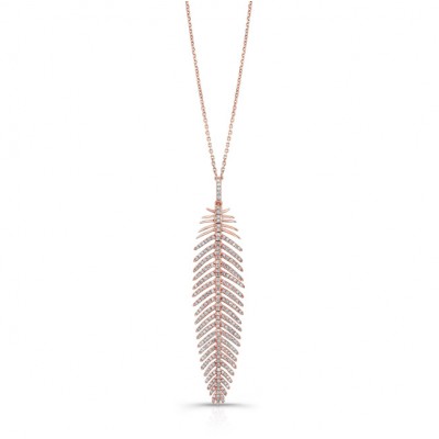ROSE GOLD INSPIRED FASHION DIAMOND PENDANT