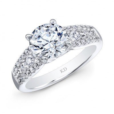WHITE GOLD CLASSIC DIAMOND ENGAGEMENT RING