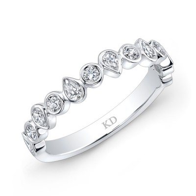 WHITE GOLD FASHION BLEND DIAMOND BAND