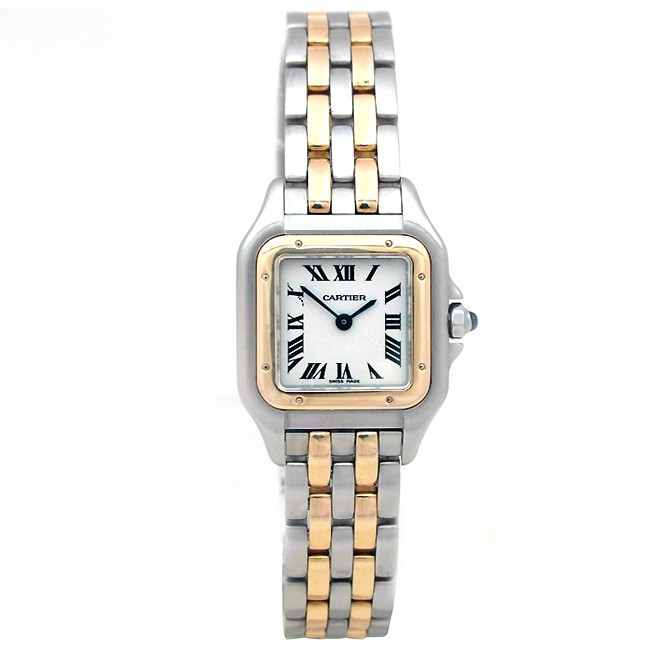 cartier panthere two tone watch