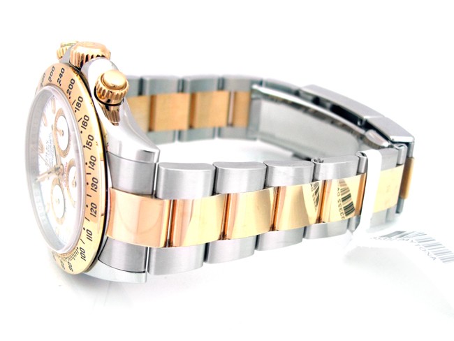 40mm Rolex Two-Tone Daytona White Dial 116523.