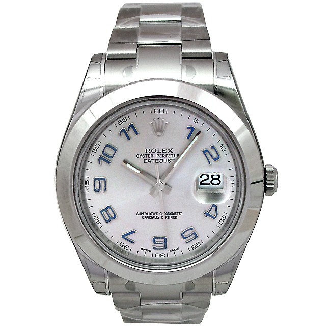41mm Rolex Stainless Datejust II Silver 