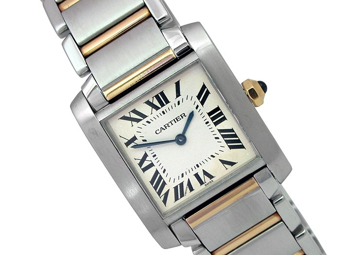  Cartier Tank Francaise Silver Dial Ladies Watch W2TA0003 :  Clothing, Shoes & Jewelry