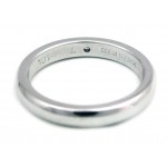 Ladies Tiffany & Co Wedding Band in Platinum with Round Brilliant Diamond