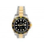 Rolex 18k Yellow Gold and Stainless Steel GMT-Master II Watch 34575