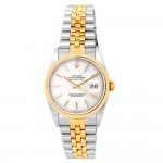 36mm Rolex 18k Yellow Gold and Stainless Steel Oyster Perpetual Datejust Watch.