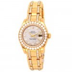 29mm Rolex 18k Yellow Gold Oyster Perpetual Datejust Pearlmaster Watch. 