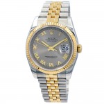 36mm Rolex 18k Yellow Gold and Stainless Steel Datejust Watch