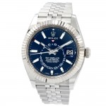 42mm Rolex Stainless Steel Oyster Perpetual Sky-Dweller Watch