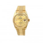 36mm Rolex 18K Yellow Gold Oyster Perpetual Day-Date Watch