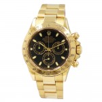 40mm Rolex 18k Yellow Gold Oyster Perpetual Daytona Cosmograph Watch