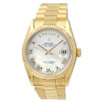 36mm Rolex 18K Yellow Gold Oyster Perpetual Day-Date Watch