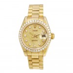 26mm Rolex 18k Yellow Gold Oyster Perpetual Datejust Watch