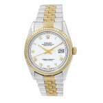 36mm Rolex 18k Yellow Gold And Stainless Steel Datejust Watch