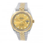 41mm Two tone "Datejust 41" 10R Diamond Dial Watch