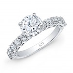 WHITE GOLD INSPIRED CLASSIC DIAMOND ENGAGEMENT RING