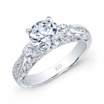 WHITE GOLD PRONG DIAMOND ENGAGEMENT RING