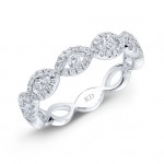 WHITE GOLD TWISTED DIAMOND INFINITY BAND