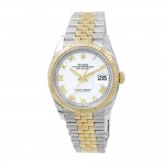 31mm Rolex Two Tone Datejust Watch.White Roman Numeral Dial 