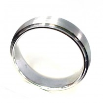  Men's 18k White Gold Band.