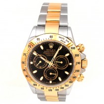 40mm Rolex Two-Tone Daytona Black 116523.