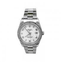 34mm Rolex Stainless Steel Oyster Perpetual Date Watch 15210