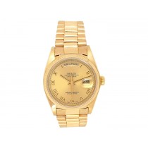 Rolex 18k Yellow Gold Daydate Watch 34653