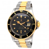 40mm Rolex 18k Yellow Gold & Stainless Steel Oyster Perpetual Rare Vintage Submariner Watch