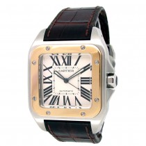 41mm Cartier 18k Yellow Gold and Stainless Steel Santos 100 Cartier Watch