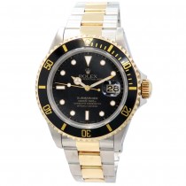 40mm Rolex 18K Yellow Gold & Stainless Steel Oyster Perpetual Submariner Watch