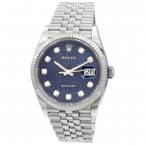 36mm Rolex Stainless Steel Datejust Watch