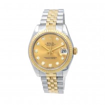 31mm Rolex 18K Yellow Gold and Stainless Steel Datejust 178273 Watch