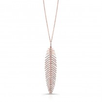 ROSE GOLD INSPIRED FASHION DIAMOND PENDANT