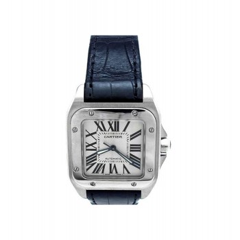 Medium Cartier Stainless Steel Santos 100 Watch W20106X8