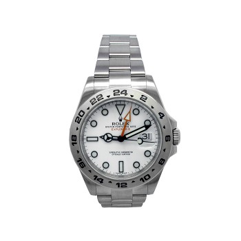 40mm Rolex Stainless Steel Oyster Perpetual Explorer II Watch 216570