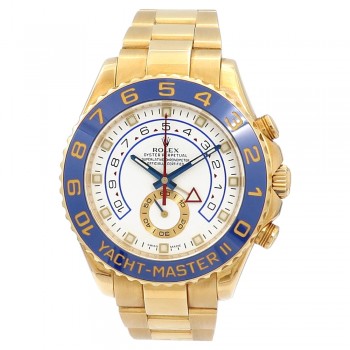 44mm Rolex 18k Yellow Gold Oyster Perpetual Yacht-Master II Watch
