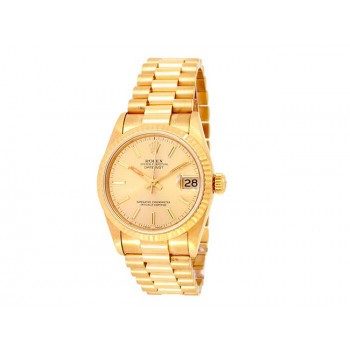 31mm Rolex 18k Yellow Gold Oyster Perpetual Datejust Watch