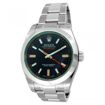 40mm Rolex Stainless Steel Oyster Perpetual Milgauss Watch