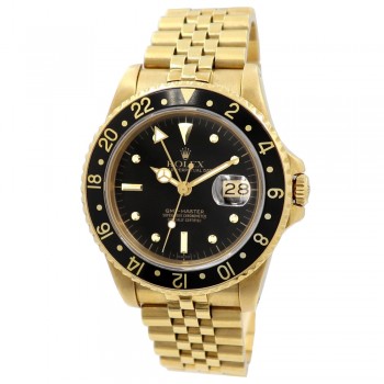 40mm Rolex 18k Yellow Gold GMT-Master Vintage Nipple Dial