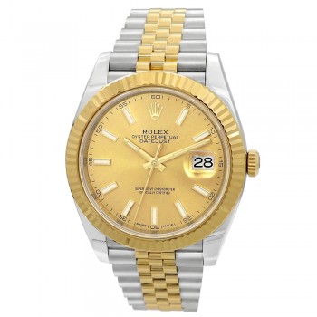 18K Yellow Gold and Stainless Steel Datejust 41 #126333