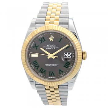 41MM 18K Yellow Gold and Stainless Steel Datejust 41 Wimbledon